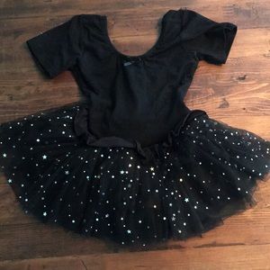 LITTLE GIRLS BLACK TUTU DRESS
